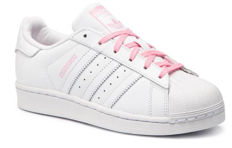 adidas Оригинальные Удобные Низкие Скейтбордические Кроссовки Бело-Розовые Подростковые CG6617