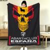 Abarth Print Flannel Blanket, High quality Comfortable for All Seasons, Home Decor, Warmth and Comfort, Perfect for Christmas Gifts