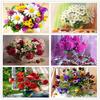 Flower 5D DIY Diamond Painting Embroidery Drill Mosaic Needlework Craft Home Decor