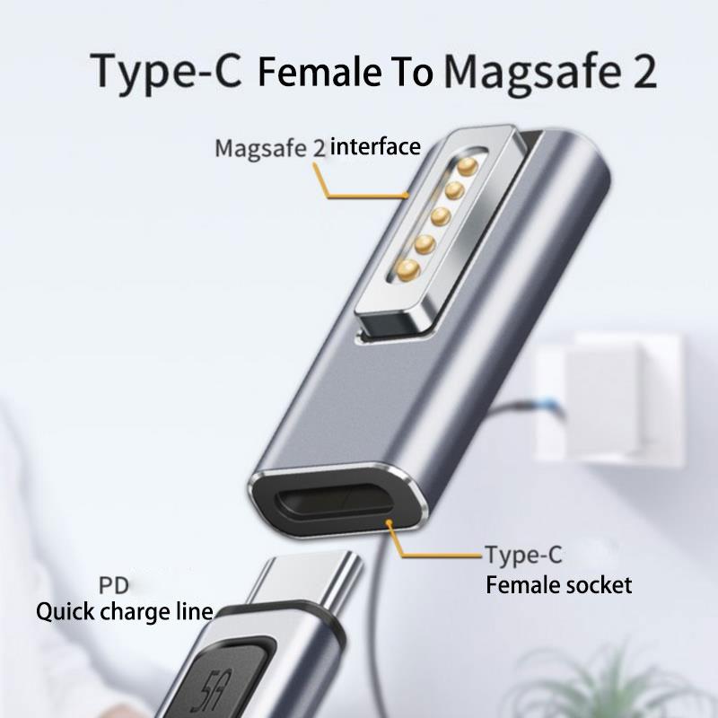 Usb C к адаптеру Magsaf Converter Адаптер зарядки ПК для ноутбука Macbook