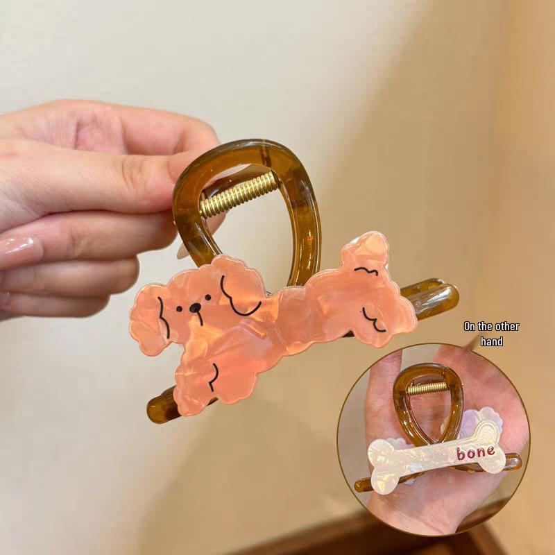 Корейская ретро большая заколка-краб для густых волос - Заколка-краб для волос высокого класса для прически пучок 2025