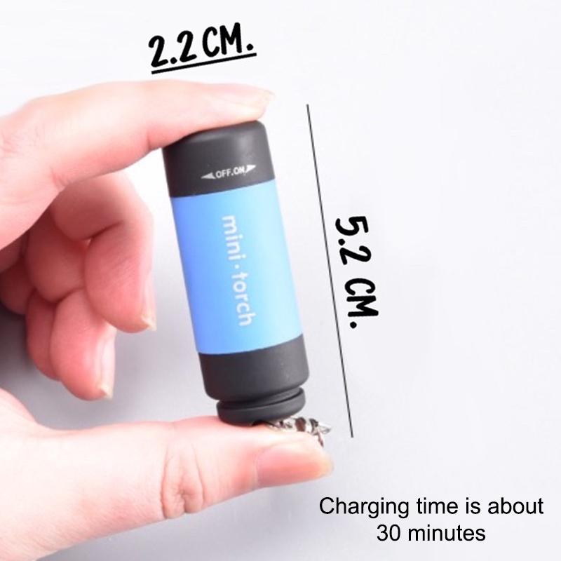 Супер Яркий Мини Фонарик USB Перезаряжаемый Карманный Брелок Маленький Фонарик