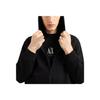 Armani Exchange FW26 Куртка с капюшоном на молнии с принтом букв, длинный рукав, мужские куртки, черная XM000371-AF10818-UC001