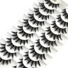 NEW 10 Pairs Cat Eye Lashes Fluffy Faux Mink Lashes 8D Wispy Lashes Pack Dramatic Long Thick Volume Eyelashes False Eyelas