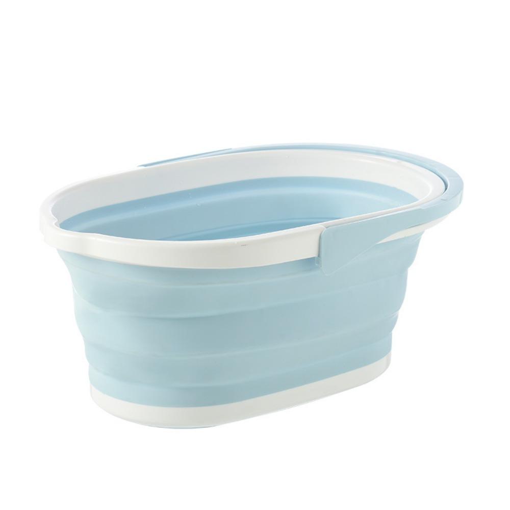 Portable Plastic Bucket High Temperature Resistance Collapsible Wash Basin Mop Bucket Bath