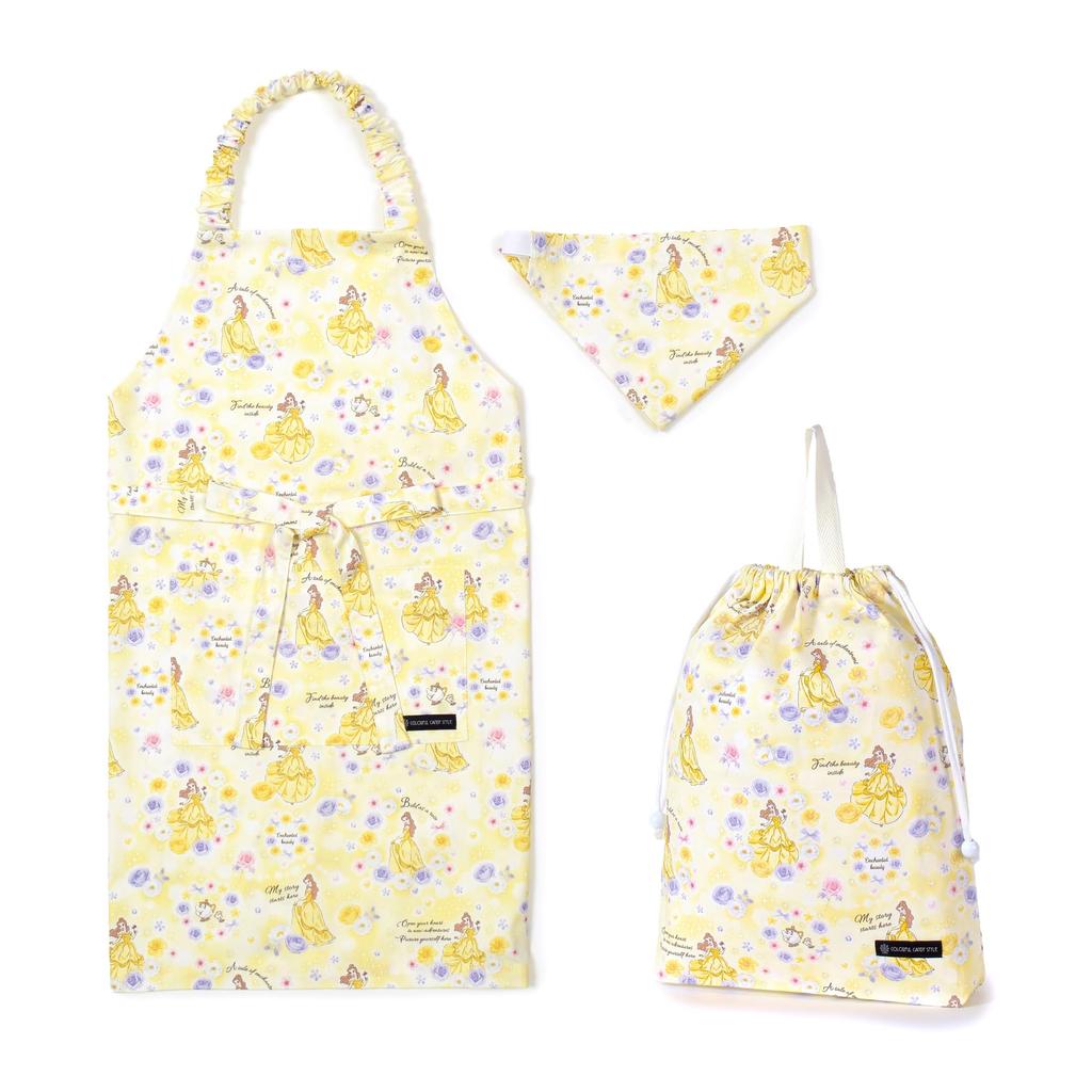 COLORFUL CANDY STYLE Disney Drawstring Gym Apron Cooking Class Kitchen Triangle Scarf AND THE Elementary NV503000 2-Piece Set Bag, Bag, (Sizes