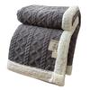 Winter Thickened Blanket Double-sided Fluff Plush Double-layer 3D Jacquard Solid Color Office