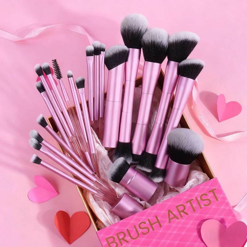 20pcs Makeup Brushes Set Powder Blush Foundation Soft Bristles Beauty Tools