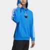 adidas Нео Улица Сезам Collab U Ss Hdy Пуловер с принтом в виде птичьей груди, толстовка унисекс, синяя толстовка HD7297