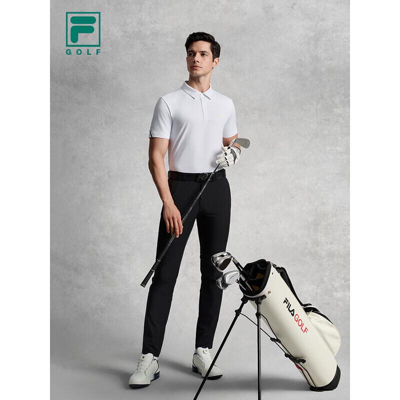 FILA Men's Golf Sun Protection Knitted Polo Shirt