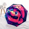 1pc Mario Artwork Self-Folding Cute Umbrella, 8-Bone Compact Travel Umbrella, Durable Plastic And Iron Frame086