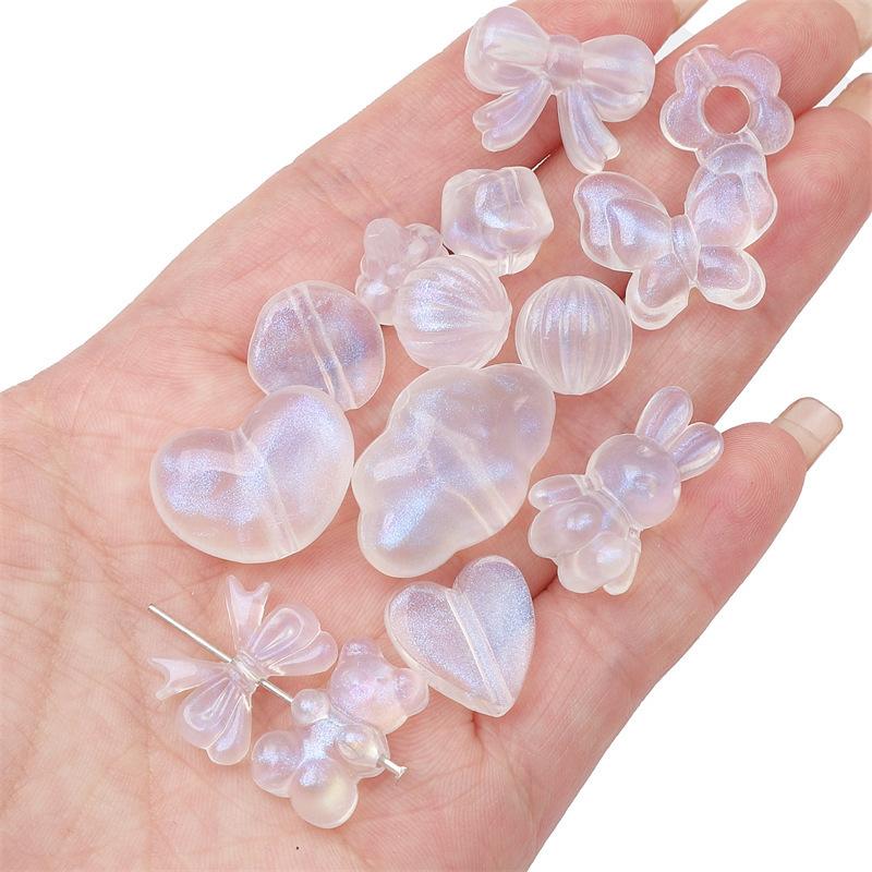 Акриловые прозрачные винтажные матовые золотые бусины ручной работы браслет ожерелье бусины бусины ювелирные изделия аксессуары подвески аксессуары