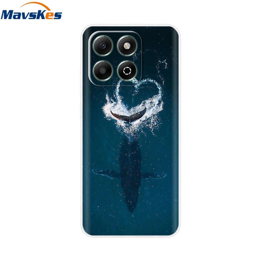 Чехол для Honor X6b Мягкая силиконовая задняя крышка для Huawei Honor X6b X6a x6 HonorX6b Чехлы для телефона Ударопрочный Защитный Расписной Чехол