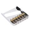 54mm Guitar Bridge with Brass Barrel Saddles 6 String Metal Bridge Replacement for Telecaster Electric Guitars