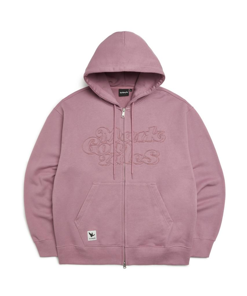 Mark Gonzales Толстовка с молнией Mg Applique - Инди-розовый
