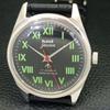 VINTAGE HMT JAWAN HAND-WINDING INDIAN MENS BLACK COLOR DIAL WATCH A700106-5 R201-a700106