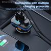 Bluetooth 5.3 Автомобильный FM-передатчик USB-флешка Type-C Быстрая зарядка Автомобильное зарядное устройство MP3-плеер Адаптер Aux Беспроводной автомобильный комплект Handsfree