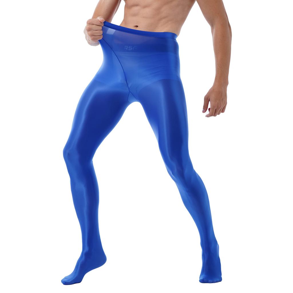 Мужские блестящие колготки с высокой талией, чулки, леггинсы для фитнеса, спортивные брюки, колготки