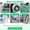 200 шт. Чистящие тампоны из пеноматериала, Палочки, Безворсовые чистящие тампоны с губчатым наконечником для линз камеры, Тампон для протирки лабораторного оборудования