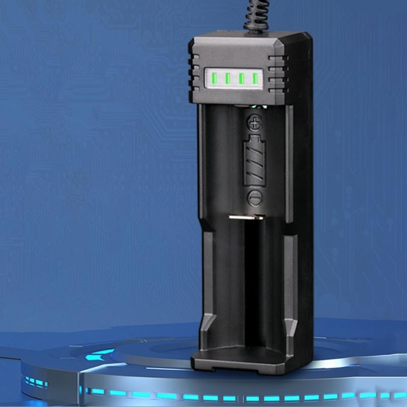 Автоматический адаптер для зарядки аккумуляторов USB Питание Безопасная зарядная машина Пластиковая текстура для 26650/18650 Дорожные проекты