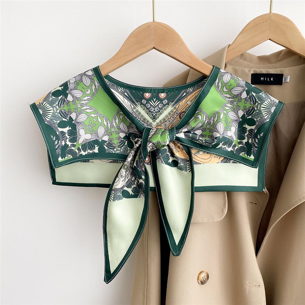 Silk Scarf Shawl for Women - Versatile Double-Layer Neck Protection for Spring, Autumn, and Summer
