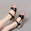Модные новые летние женские сандалии повседневные туфли на плоской подошве из натуральной кожи женские босоножки на танкетке мягкая подошва уютная обувь для мам удобные