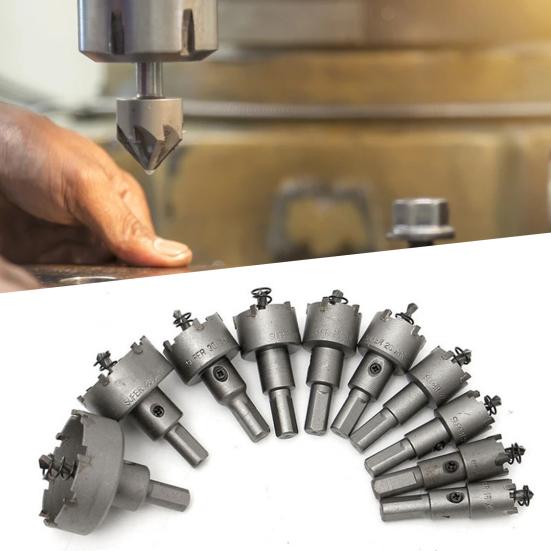 10 шт. Сверла, прочная конструкция, нержавеющий твердый сплав, профессиональные сверла, кольцевая пила, режущий комплект, пилинг