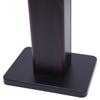 2Pcs 28" Bookshelf Speaker Stands, 15kg Heavy Duty MDF Base, Hollow Sand-Fillable Columns with Cable Clips, Black Walnut