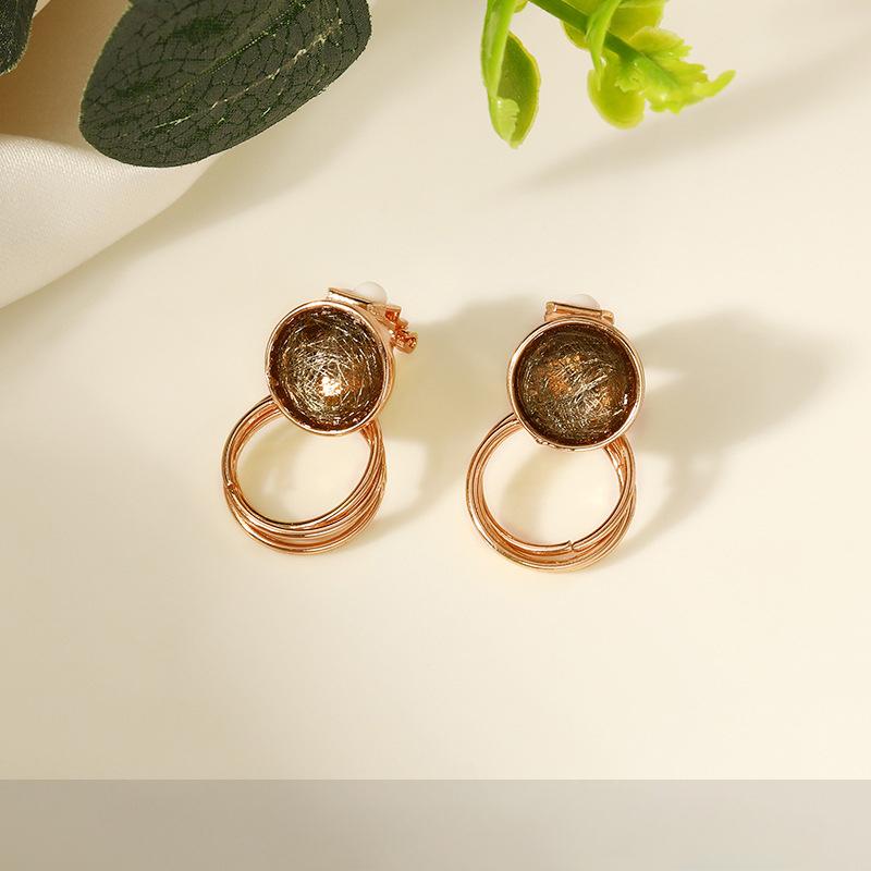 Зажим для ушей без пирсинга, эмалированные серьги, простые модные накладные серьги для женщин