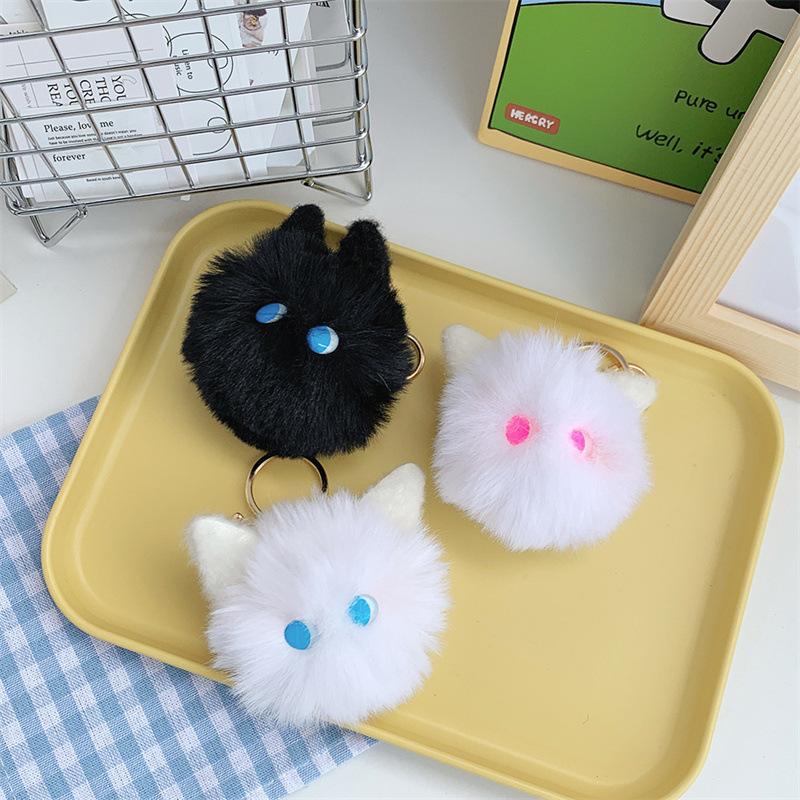 Тот же румяный кошачий шарик с высокой внешностью, плюшевый кулон ручной работы, девичье сердце, школьный рюкзак, милый брелок