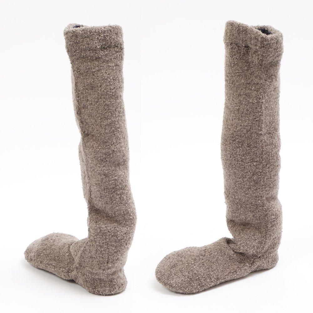 Свободные Длинные от Made in Japan с начесом примерно SocksDEPO "Пушистые Носки с Круглым Мыском, Посадка, Одинарные, Тип" Tebukuro-ya. подкладка, синий,