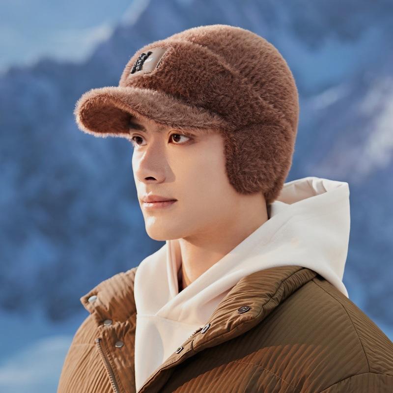 Мягкая защитная шапка для ушей осень-зима для мужчин, для езды на велосипеде, холодная, теплая, плюс бархатная кепка, все модные кепки для активного отдыха