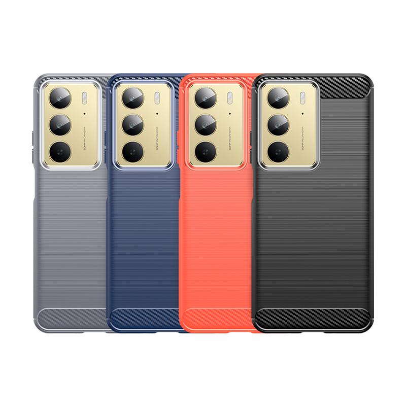 Для Realme 14X чехол OPPO Realme 14X Capas новый бампер из углеродного волокна для телефона задняя броня противоударный мягкий TPU Fundas Realme 14X