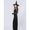 L New Halloween Black High Split Sexy Witch Dress Evil Witch Costume Stage Costume
