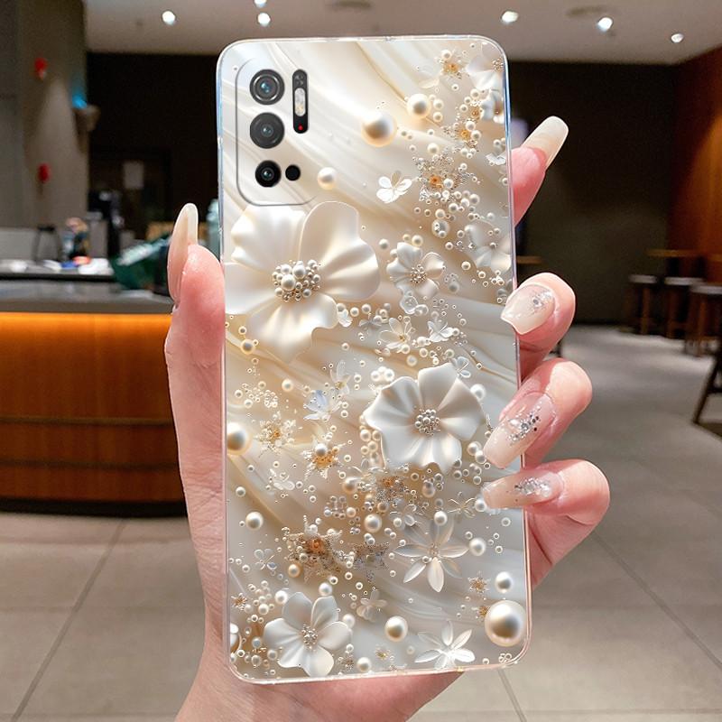 For Redmi Note 10 JE 10T JE Case Clear Luxury Butterfly Flower Soft Silicone Back Cover For Xiaomi Redmi Note10T JE Phone Casing