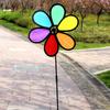 1-6PCS Flower Windmill Wind Spinner Colorful Creative Bird Scarer Outdoor Lawn Yard Flower Spinners Garden Decoration Kids Toy