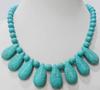 Ожерелье с драгоценными камнями из индейки и бирюзы 18''