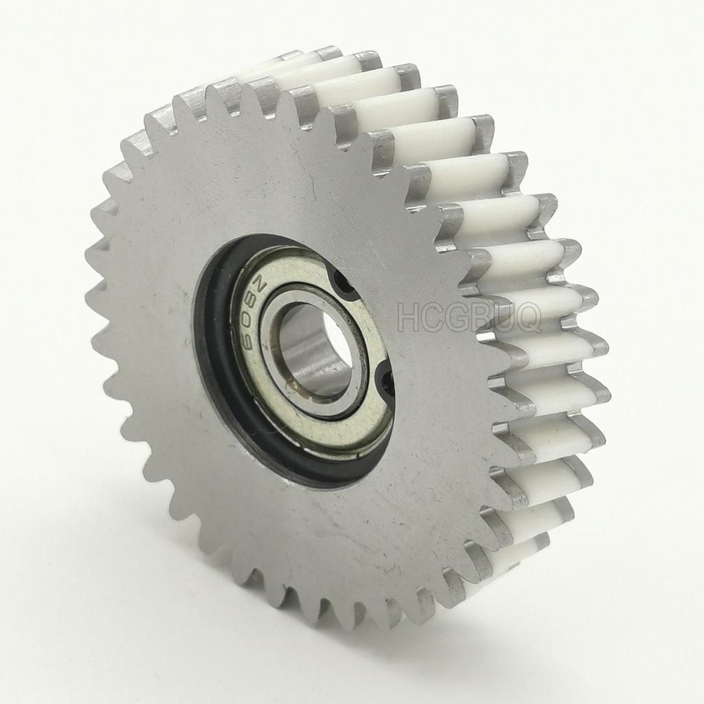 47.5x12mm Oblique Planetary Gear 35 Teeth Helical Gear With 8mm Bearings E-bike Nylon and Steel Gear For Electric Bike Hub Motor
