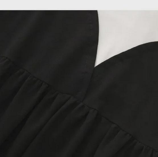 Летний свободный топ для беременных с короткими рукавами и средней длиной из двух частей