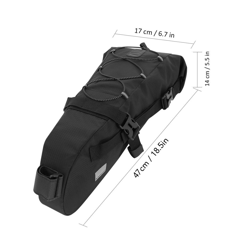 Bicycle Saddle Bag Waterproof Bicycle Storage Bag Reflective Cycle Rear Seat Post Bag Large Capacity Tail Rear Bag MTB