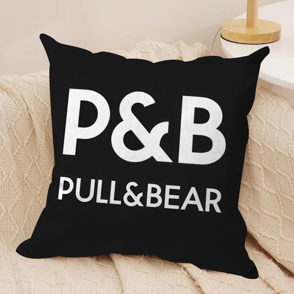 Classic PPullBBears Cushion Cover Short plush Doublesided Print Square Throw Pillow Covers Sofa Home Cushion Decor