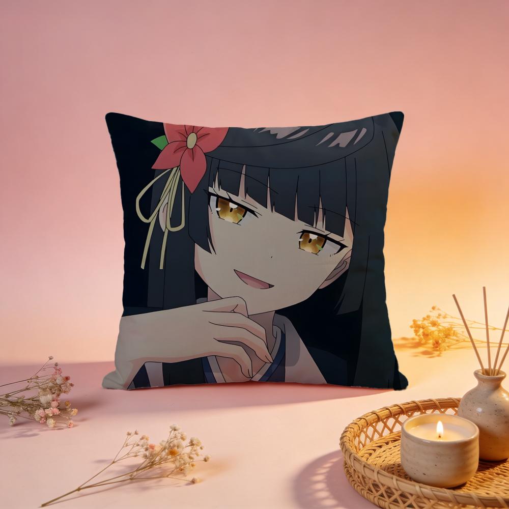 Trendy Ssasaki and Peepsing Cushion Cover Comfortable Durable Pillow Cover MultiScene for Home Office Car Sofa