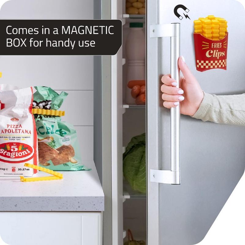 Зажим для герметизации пищевых продуктов. Пластиковый зажим для герметизации кухни. Зажим для консервации закусок. Влагостойкое уплотнительное устройство для холодильника.