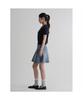 8SECONDS Pleated Denim Mini Skirt Sky Blue