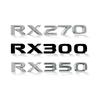 3D  Sticker RX270 RX300 RX350 RX200t Emblem Badge Chrome Black/Sliver Letter Decal For Lexus Rear Trunk Decor UP9