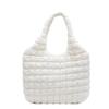 Folded Cloud Bag Women's Down Cotton Clothes Bubble Bag Large Capacity Tote Bag Commuter Messenger Bag Pleated Bag
