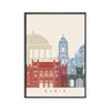 Nordic Vintage Travel City Poster San Francisco Rome Sydney India Morocco Landscape Art Картина на холсте Настенные картины Декор