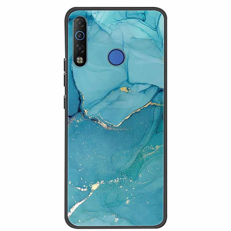 Для Tecno Camon 12 Air CC6 Чехол Силиконовый Мягкий ТПУ Задняя Крышка Для Tecno Camon 12 Air Чехол Мраморный Чехол Для TECNO Spark 4 Чехлы