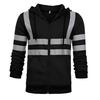 Mens Road Work High VisibilityPullover Long Sleeve Hooded Sweatshirt Tops Blouse