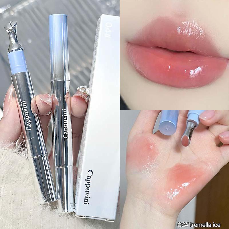 Mirror Watery Essence Lip Gloss Long-Lasting Non-sticky Plumping Liquid Lipstick Jelly Lip Glaze Makeup Moisturizing Lips Tint